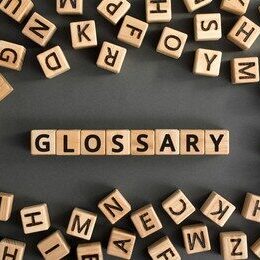 glossary-word-wooden-blocks-letters-260nw-1506955841